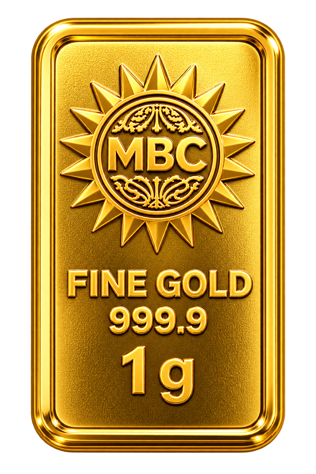 Batangan emas MBC Fine Gold 999.9 satu gram